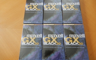 MAXELL GX 30  VHS-NAUHOJA 6 KPL