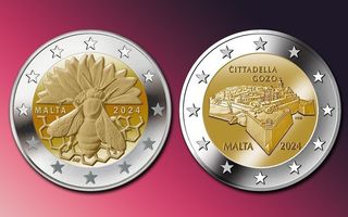 Malta 2024 2€ Mehiläinen ja Cittadella, yhteensä 54€