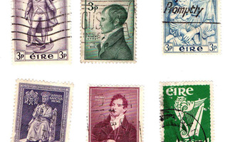 Vanhoja irlantilaisia postimerkkejä
