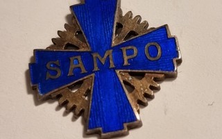 HOPEINEN (813 H -hopeaa) SAMPO-merkki, ansiomerkki