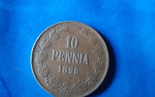 10 penniä 1896
