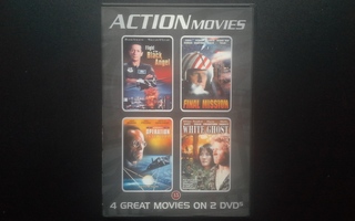 DVD: Action Movies - 4 toiminta elokuvaa 2:lla DVD:llä