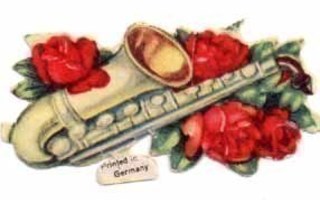 WANHA / Vaskipuhallin ja punaiset ruusut. 1930-40-l.