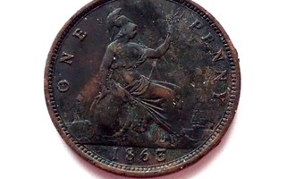 One penny 1863