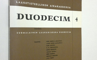 Duodecim n:o 4/1969 : lääketieteellinen aikakauskirja
