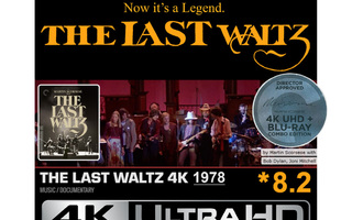 NEW The BAND The LAST WALTZ 4K UHD (1978) FREE SHIPPING