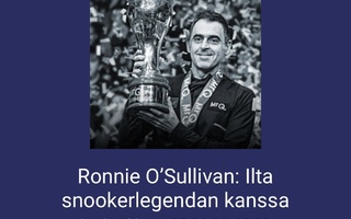 1 lippu Ronnie O’Sullivan 5.6. Tampere