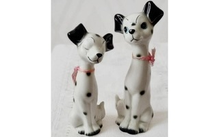 Vintage Japanilainen Pitkä Dalmatialaispari - Dalmatiankoira