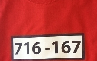 Karhukopla punainen t-paita XL, uusi