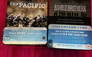 Band of Brothers ja The Pacific Blue ray boksit