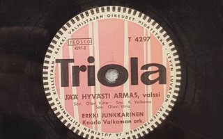 Savikiekko 1957 - Erkki Junkkarinen - Triola T 4297