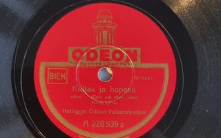 Savikiekko 1939 Helsingin Odeon-Valssiorkesteri Odeon 228539