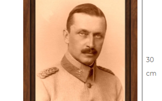 Mannerheim canvastaulu 20 cm x 30 cm + kehys
