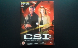 DVD: CSI 3 kausi, jaksot 1-12 3xDVD (2004)