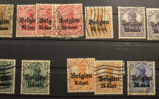 Belgia, 1916, lisäpainama