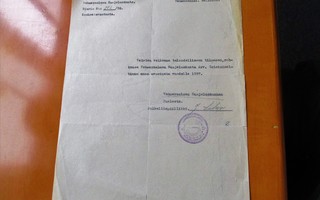 1936 Vehmersalmi suojeluskuntadokumentti