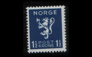 Norja 208 ** Leijona 1 1/2 kr (1940)