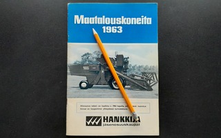 Hankkija Maatalouskoneita 1963 hinnasto 36 sivua