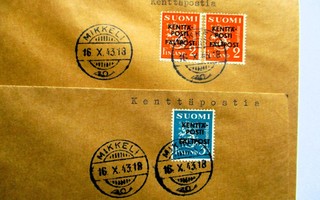 1943 Kenttäposti EPKt 2 kpl Mikkeli 16.10.43