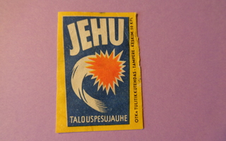 TT-etiketti Jehu talouspesujauhe, OTK