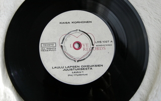 Kaisa Korhonen –Laulu Lapsen Oikeuksien Julistuksesta single
