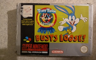 SNES 16-bit Super Nintendo " Buster Busts Loose " PAL UKV