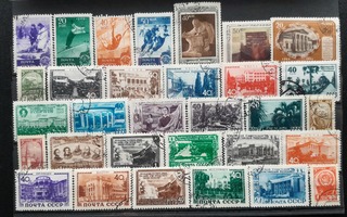 CCCP / NEUVOSTOLIITTO 1940-60 luku postimerkkejä o 31 kpl