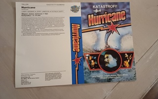 Hurricane VHS kansipaperi / kansilehti