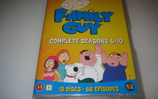 Family Guy - Complete Seasons 6-10 **15 x DVD, UUSI**