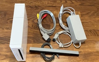 Nintendo Wii + Wiimote+Nunchuck+MotionPlus ja hd adapteri