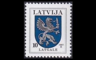 Latvia 374A_III ** Käyttösarja vaakuna 10 S -97 (1994)