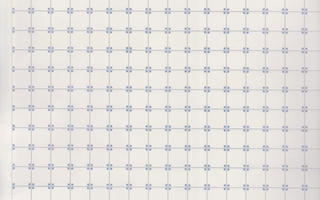 Nukkekodin kaakeli kartonki sininen valkoinen 43 x 30
