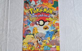 Pokemon juliste 45,5 cm x 30,5 cm 1999 Nintendo