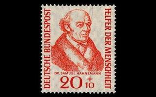 Saksa 224 ** Samuel Hahnemann 20+10 Pf (1955)