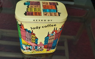 Lady Coffee Kesko Oy kahvipurkki