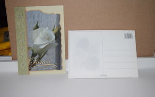 postikortti ruusu sinulle onnea