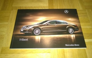 Esite Mercedes S-luokka W221, 2009.Sis myös S 63 AMG&S65 AMG