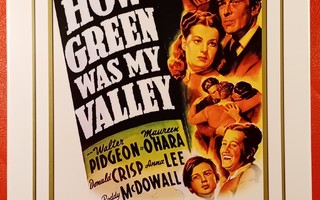 (SL) UUSI! DVD) How Green Was My Valley (1941) O:  John Ford