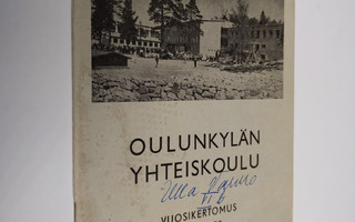 Oulunkylän yhteiskoulu vuosikertomus 1958-1959