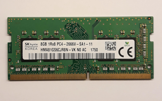 8 GB DDR4 2666V SK Hynix läppäri muistia