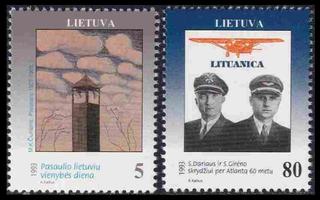 Liettua 529-30 ** Yhtenäisyyden päivä (1993)