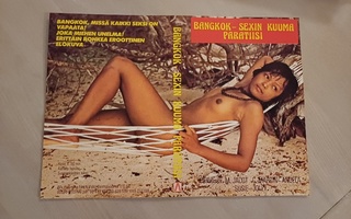 Bangkok - sexin kuuma paratiisi VHS kansipaperi / kansilehti
