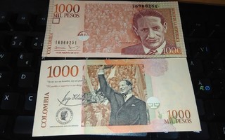 Kolumbia Colombia 1000 Pesos 2015 UNC
