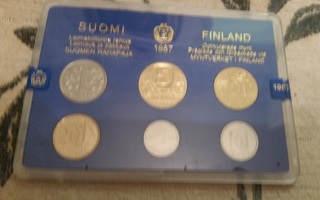 Suomi Finland Suomen Rahapaja rahasarja 1987