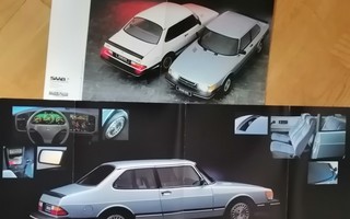 1984 Saab 900 i esite - KUIN UUSI - suomalainen