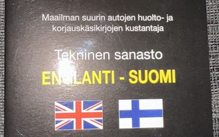 Haynes Tekninen sanasto Englanti-Suomi
