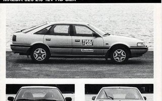 Mazda 626 kestotesti -esite 1988