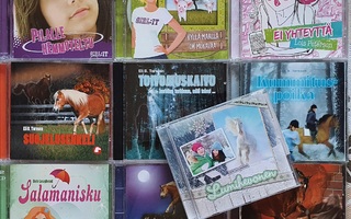 10 kpl erilaisia CD äänikirjoja tytöille