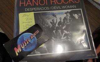 HANOI ROCKS - DESPERADOS / DEVIL WOMAN EX+/EX+ 7'' SINGLE