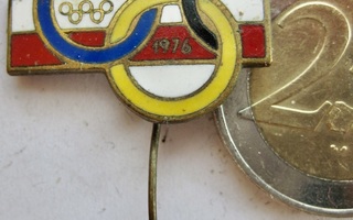 VANHA Merkki Olympia 1976  Puola Poland NOC Olympic Pin